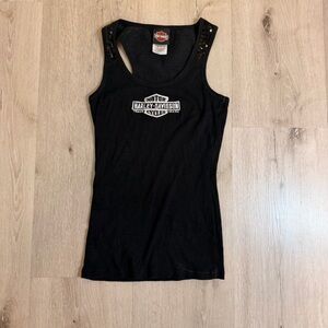 Vintage Harley Davidson Sequin Tank top